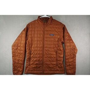 Patagonia Nano Puff Jacket Mens Small Copper Full Zip Puffer Outdoor